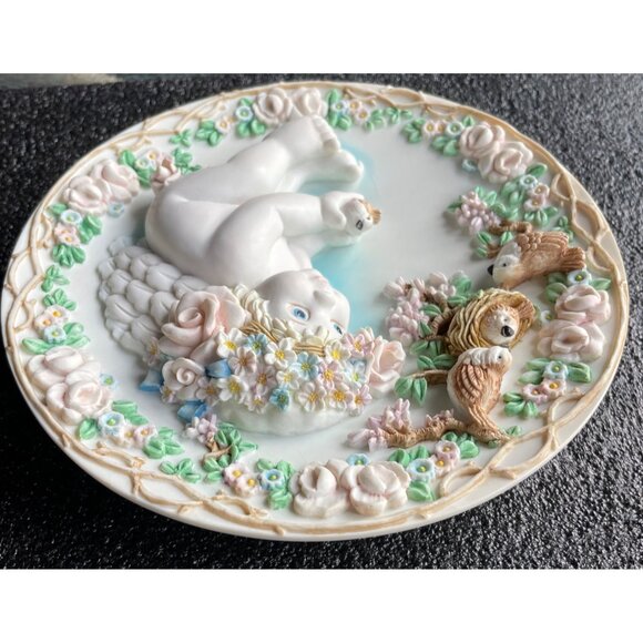 Heavens Little Helper Plate 1995 Dreamsicles Sculptural Special Friends 2846B - Picture 8 of 14